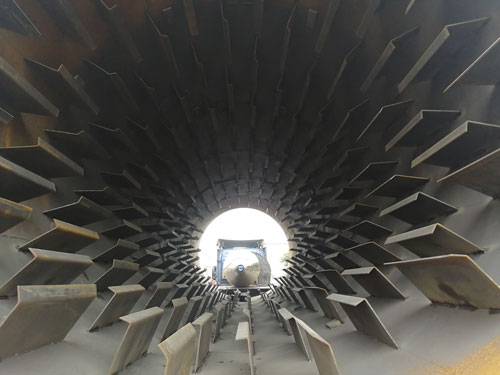 煤泥烘干機內(nèi)部結(jié)構